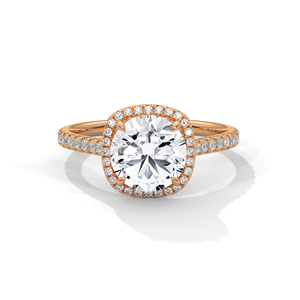 Luxury Gold Silver Round <b>Ring</b> 3.25 CTS Moissanite CVD Colour Stone <b>CZ</b> EGL VVS2 D VS1 Yellow White Rose Fine Jewelry - Product Image 3