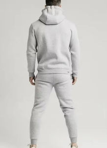 Survêtement décontracté en molleton uni avec broderie de logo personnalisé, coupe oversize, style baggy, pantalon de jogging et sweat à capuche - Product Image 6