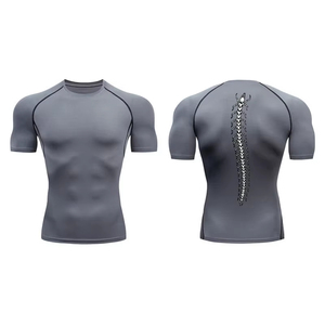 <b>Men</b> Rash Guard Graphic <b>Compression</b> <b>Shirts</b> <b>for</b> <b>Men</b> Gym Workout Athletic Quick Dry Tshirt Tops Training Running Under Flexibility - Product Image 5