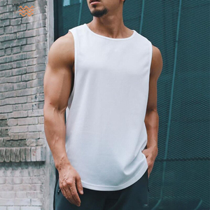<b>Men's</b> Quick Dry Solid Color <b>Tank</b> <b>Top</b> O-Neck Sleeveless Casual Workout Wear in Black Gray <b>White</b> Green - Product Image 4