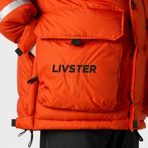 <b>Mens</b> Premium Winter Puffer <b>Jacket</b> Heavy Duty Parka Fur Hooded Down Coat Waterproof Outdoor <b>Reflective</b> Safety Stripe - Product Image 3