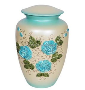 New Arrival Latest Design Wholesale Decorative Metal Cremation Urn Memorial Urn with Polished Design at wholesale price - Product Image 1