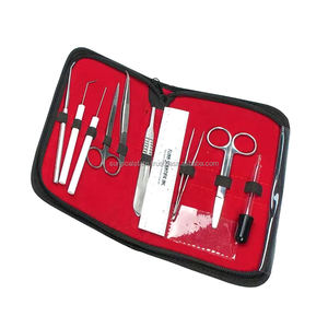 Kits de dissection pour étudiants avec source d'alimentation manuelle en acier inoxydable et matériau métallique pour base d'instruments chirurgicaux - Product Image 1