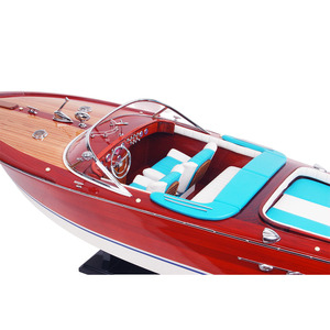 B112 - โมเดลเรือซูเปอร์ริวา นาทิคอล ซีดาร์ พร้อมขาตั้งโชว์ งานฝีมือเวียดนาม ของตกแต่งบ้าน/สำนักงาน ของสะสม ตกแต่งบ้าน/สำนักงาน OMH - Product Image 4