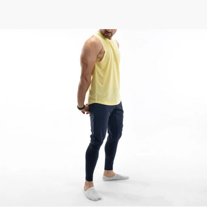 Camiseta sin Mangas de Algodón para Hombre, Personalizada, al por Mayor, de Alta Calidad, para Gimnasio, Entrenamiento, Running y Ropa Deportiva, Transpirable, de Secado Rápido, Ecológica, con Cuello Redondo - Product Image 3