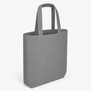 Sac fourre-tout en toile de coton recyclé avec poche intérieure 225 GSM Gris Sac de shopping promotionnel avec logo personnalisé Vente en gros OEM ODM Exportateur - Product Image 2