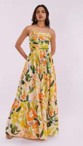 เดรสยาวสำหรับชายหาดและงานปาร์ตี้ คุณภาพดีเยี่ยมและโดดเด่น ขายส่ง คอลเลคชั่นซัมเมอร์ 2026 ดีไซน์ทันสมัยไม่ซ้ำใคร คอวี พิมพ์ลายที่เอว สำหรับผู้หญิง - Product Image 5