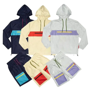 Women's Color Blocking <b>Tracksuit</b> Set Full Sleeve Zipper Sporty Style Blue Yellow White Polyester Spring Casual Wear - Product Image 5