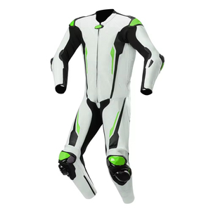 Combinaison de moto tendance pour homme à prix de gros, design personnalisé, en cuir de haute qualité, coupe-vent et protectrice pour la course moto - Product Image 1