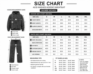 Ensemble de survêtement unisexe ample en molleton 100 % coton, style vintage délavé à l'acide, avec sweat à capuche et pantalon évasé, personnalisable avec logo - Product Image 6