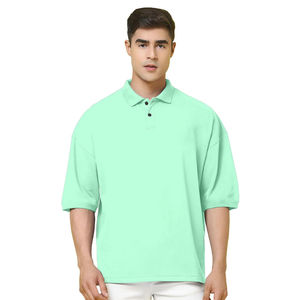 T-shirt Homme Court 2026 – Vente en Gros, Haute Qualité, Personnalisé, Respirant, Anti-boulochage, Tricoté Uni, Polyester/Coton, Coupe Classique, 240g - Product Image 1