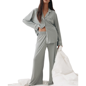 ชุดนอนผู้หญิงพรีเมียม ODM ผ้าโพลีเอสเตอร์/คอตตอน แขนยาว แห้งเร็ว ระบายอากาศได้ดี ใส่ได้ทุกฤดู - Product Image 3