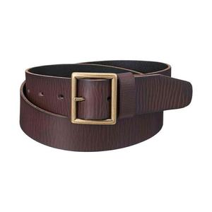 Solid Design Men's Fashionable Real Cow Leather Belts Square Buckle Steel Durable Heat Transfer <b>Printing</b> Made in Uttar Pradesh - Product Image 3