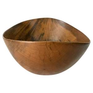 Tazón de Madera Hecho a Mano de Alta Calidad, Pulido, Ecológico, Duradero, Diseño Clásico, para Fiestas, Hogar y Cocina - Product Image 1