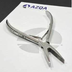 Pince à extensions de cheveux professionnelle en acier inoxydable, outil de sertissage pour micro-anneaux et nano-anneaux pour utilisation en salon - Product Image 1