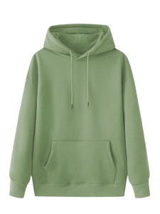 Sweats à capuche unisexes 100% coton, respirants, anti-rétrécissement, doublés, à motif uni, tricotés, à fermeture éclair, écologiques, élégants et confortables - Product Image 4