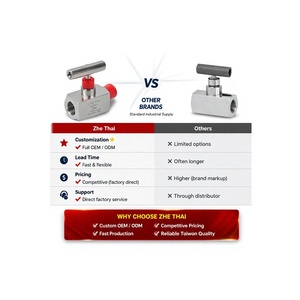 Vanne à aiguille manuelle OEM ZT-NT6000 3/4'' (SS316/SS339L) pour gaz/eau/huile, -20°C~200°C, fabriquée à Taïwan, ODM personnalisable, garantie 1 an - Product Image 2