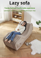 Nouveau Fauteuil Gonflable YX 2025 Moderne et Simple, Chaise Longue Paresseuse Entièrement Automatique, Portable d'Extérieur avec Coussin d'Air en PVC