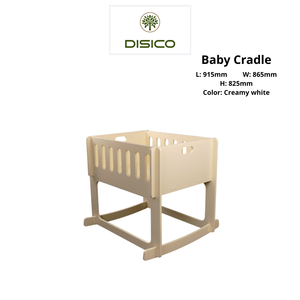 Lit bébé en bois au design rustique pour bébés et enfants de 0 à 3 ans, style simple avec bords lisses, fabriqué au Vietnam - Product Image 5