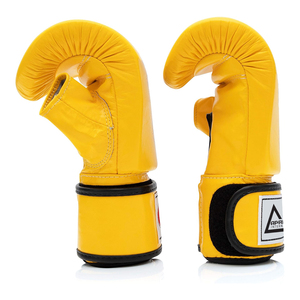 Customizable MMA Boxing Gloves <b>Hook</b> Loop Closure UV Protection Lightweight Unisex Martial Arts Wear Genuine Leather Cowhide - Product Image 6