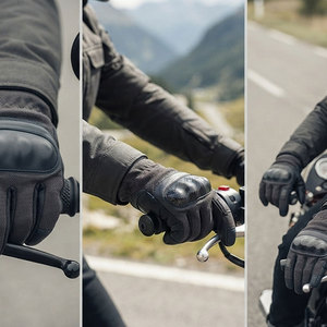 Urban Rider Motorbike <b>Gloves</b> Smart Conductive <b>Touchscreen</b> Leather Minimalist Sleek Design Strong Palm Grip Bike Riding <b>Gloves</b> - Product Image 6