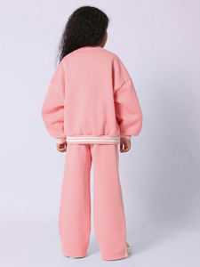 Ensemble de vêtements pour bébé personnalisé, nouvelle mode, sweat-shirt brodé et pantalon évasé, ensemble 2 pièces, garçons, filles, enfants, survêtement - Product Image 2