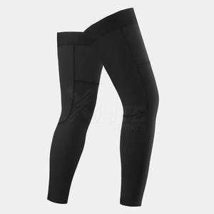 Calentadores de Piernas para Ciclismo Unisex, Tejido Térmico Grueso de Poliéster/Nailon, para Clima Frío, Material Transpirable y Elástico - Product Image 5