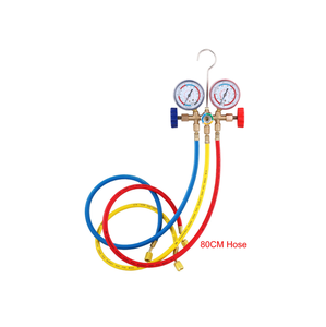 Manomètre professionnel pour climatiseur, ensemble de jauges de pression pour réfrigérants R22, R134a, R404A avec 3 tuyaux de 5 pieds, outil de service - Product Image 4