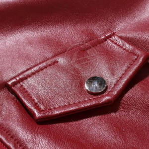 Chaqueta de Cuero para Hombre, Estilo Vintage, Corte Ajustado, a la Moda, Cómoda, Prenda Exterior - Product Image 6