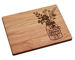 Wood Aura Chopping Board Block Rectangle Handle Natural Wood Grain Multipurpose <b>Kitchen</b> Cheese Board 100% Eco-Friendly - Product Image 5