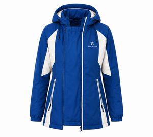 เสื้อแจ็คเก็ตกันน้ำสำหรับคุณแม่ตั้งครรภ์ สีแดง สำหรับฤดูหนาว ยี่ห้อ OEM พร้อมแผงสำหรับอุ้มเด็กด้านหน้า ผลิตจากโรงงาน - Product Image 1