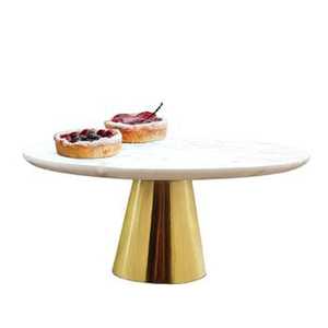 Decorative Metal Pedestal Fruit Bowl Leaf Edge Design Serving Tray Centerpiece Display <b>Stand</b> for Dining Table Home Decor - Product Image 4