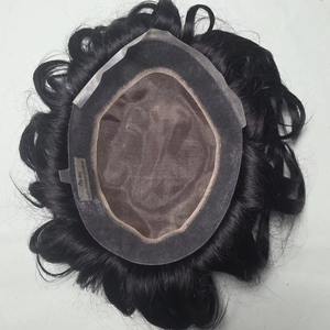 Peluca de Cabello Humano Mono de Primera Calidad Austrian Taz Hair Bangladesh con Estilos Naturales y Ondas Profundas - Product Image 1