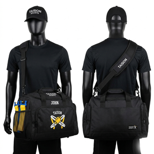 Sac de football américain en tissu maille polyester premium 420 GSM, bleu, blanc, jaune, avec logo personnalisé brodé ou imprimé - Product Image 5