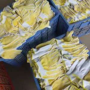 Guantes de seguridad con puntos de seguridad de hilo de algodón a precio económico - Product Image 2