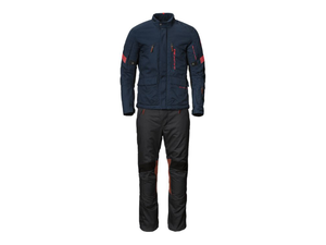 ชุดขับขี่มอเตอร์ไซค์ BW รุ่น GS Puna GTX สีน้ำเงิน สำหรับผู้หญิง ผลิตจากผ้า Cordura 3 ชั้น สำหรับการเดินทาง/ขับขี่ออฟโรด 4 ฤดู กันน้ำ เหมาะสำหรับการผจญภัย/ขับขี่แบบ Enduro มาตรฐาน CE - Product Image 1