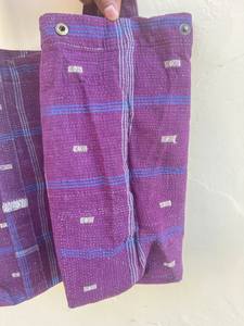 Sac fourre-tout matelassé léger de couleur unie, style bohème vintage, grande capacité, en coton, pour femmes - Product Image 3