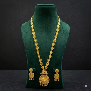 Juego de Collar de 4 Piezas de Latón y Cobre Chapado en Oro de 24K de Primera Calidad, Diseño Elegante Hecho a Mano para Mujer, Regalo de Joyería para Boda, Compromiso o Fiesta - Product Image 1