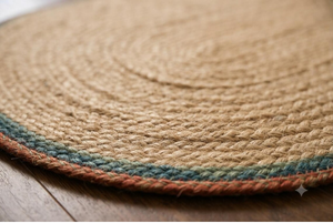 Tapis de couloir ovale en jute tressé fait main, tapis d'entrée rustique en jute naturelle, tapis de cuisine bohème, tapis de sol. - Product Image 2