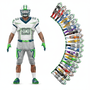 Fabricant de vêtements personnalisés, vêtements à manches courtes, OEM ODM, uniformes de football américain, entraînement, match, pratique, kits complets pour adultes, hommes - Product Image 1