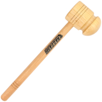 Martillo de madera de doble cara/Martillo para conos de béisbol/Martillo para pelotas duras 3 en 1 para el cuidado de bates de críquet de Naqqash Sports