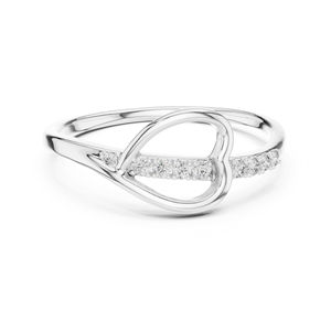 Anillo de Oro Rosa de 14K con Diamante Cultivado en Laboratorio, Corte Redondo, para Mujer |   Ropa de Novia |   Diamante Cultivado Nuevo - Product Image 4