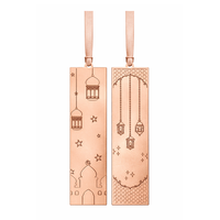 Cadeau promotionnel religieux personnalisé : marque-page islamique traditionnel en métal plaqué or pour Coran, objet de collection IQRA