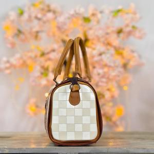 Bolso de Mano de Cuero Vacuno de Lujo con Diseño Floral en Relieve, Cierre de Cremallera con Recorte en Forma de Corazón, Bolso Duradero para Mujer - Product Image 4