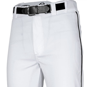 Pantalon de baseball respirant en polyester 100% de couleur unie, taille plus, personnalisable, dernier design, prix abordable, vente en gros du fabricant pakistanais - Product Image 5