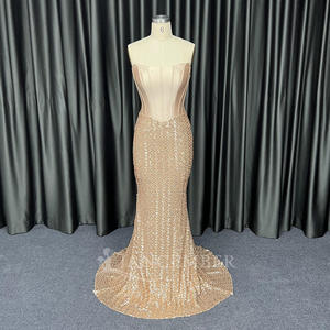 جانمبر HX135 مشد شامبانيا أنيق حورية البحر مساء لامعة - Product Image 1