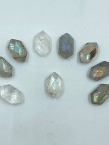 Pierre précieuse naturelle de labradorite, pierre authentique de labradorite grise avec reflets bleus, 11,70 carats, 9 pièces pour la fabrication de bijoux - Product Image 5