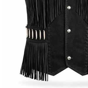 High Quality Unique Style Sheepskin SleeveLess Leather Vest <b>Jacket</b> For <b>Men</b> Style Real Leather Vest For Sale In Wholesale Price - Product Image 6