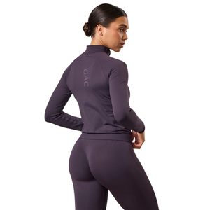 <b>Women's</b> Full Zip Slim Fit Fleece Knitted Sports <b>Jacket</b> Long Sleeve Yoga Gym Workout Running Fitness Stretch Breathable Quick Dry - Product Image 2