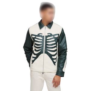 Varsity Jacket Ligero Satén Streetwear Trendy Oversized Varsity Jacket Custom Borded Team 2017 Chaquetas de hombre - Product Image 6